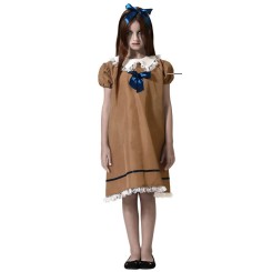 Disfraz de Muñeca Vestido Marrón para Niña