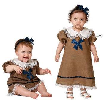 Disfraz de Muñeca Vestido Marrón para Bebé