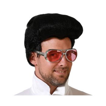 Gafas estilo retro rosa con lentes tintadas rojas