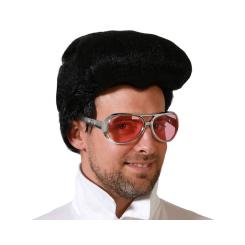 Gafas estilo retro rosa con lentes tintadas rojas