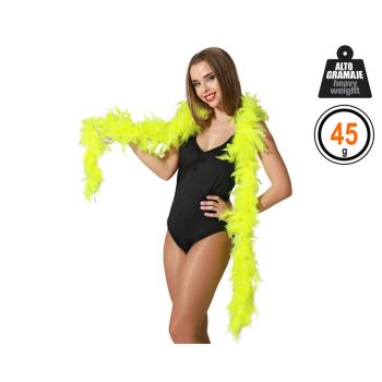 Boa de plumas amarillo flÚor 45 g