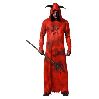 Disfraz de Demonio Túnica Roja para Hombre
