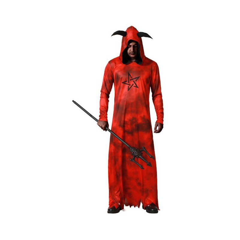 Disfraz de Demonio Túnica Roja para Hombre