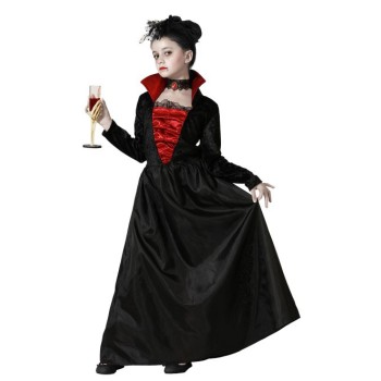 Disfraz de Vampiresa Elegante Negro para Niña