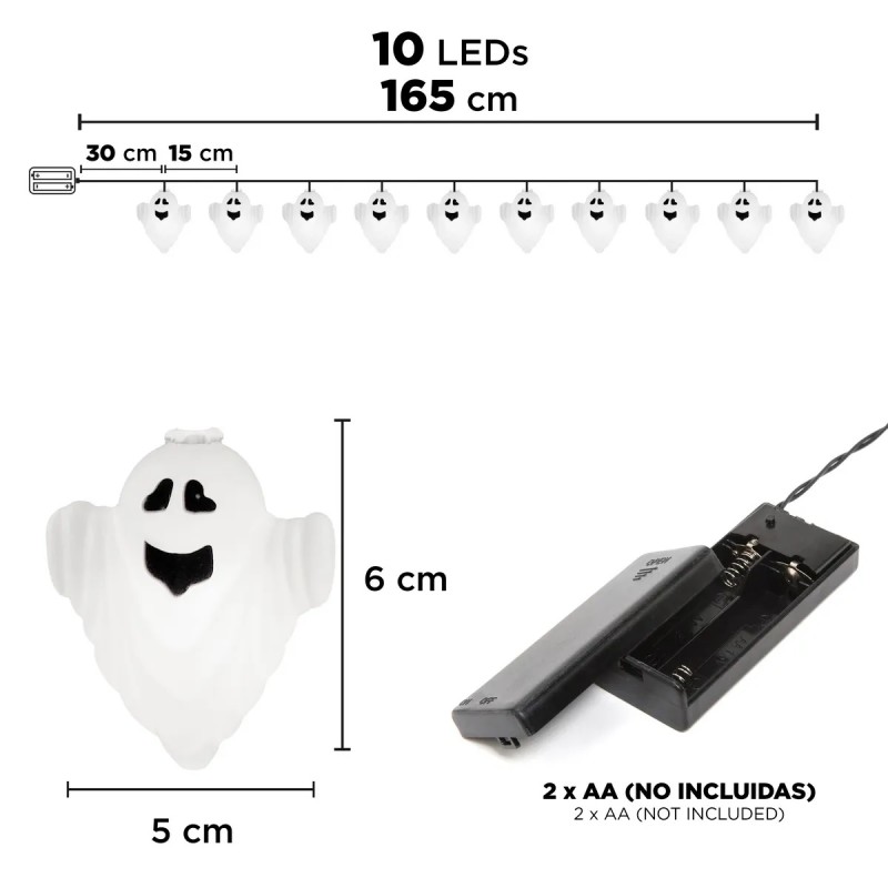 Guirnalda de Fantasmas luz Led