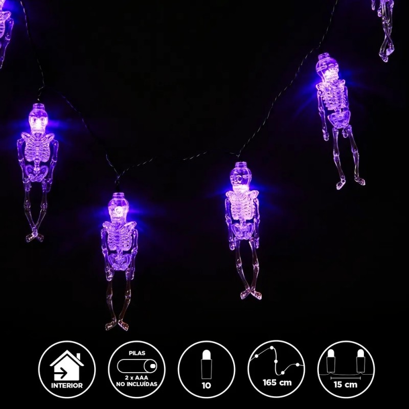 Guirnalda de Esqueletos Luz Led