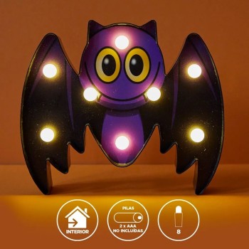 Marquesina de Murciélago iluminación LED de 20x3x16 cm