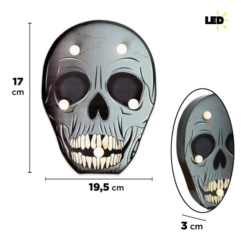 Marquesina de Calavera iluminación LED de...