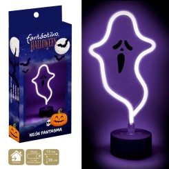 Luz neón de Fantasma con Soporte de 17x9x27 cm