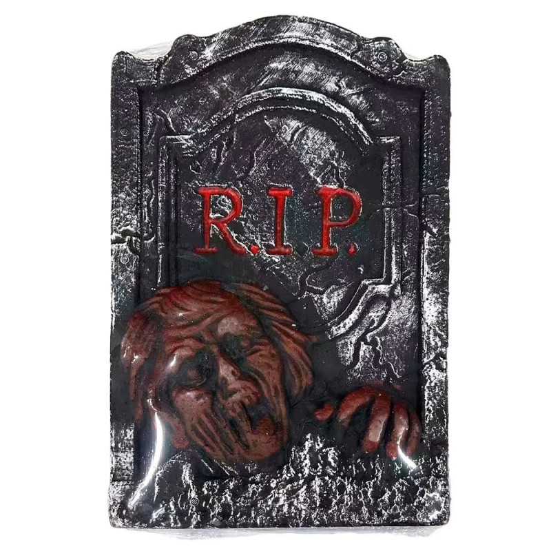 Lápida Zombie de Foam RIP de 34x3,50x55 cm