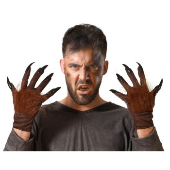 Guantes de hombre lobo con Uñas y Pelo