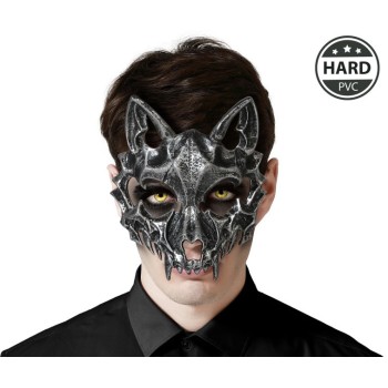 Máscara de Lobo Cráneo Negro