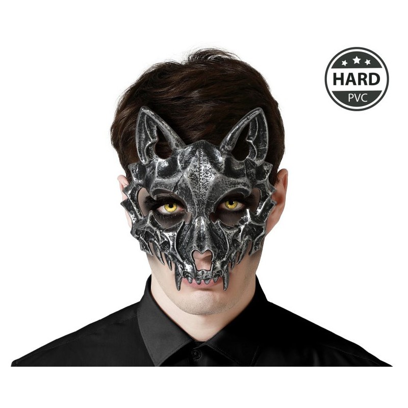 Máscara de Lobo Cráneo Negro