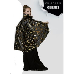 Capa Negra Halloween 75cm.