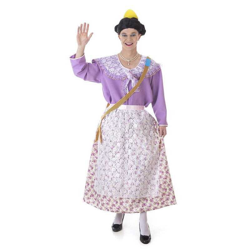 Disfraz de Fallera Lila para Adulto