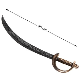 Espada Pirata de  55 cm. dorada