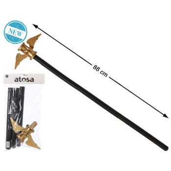 BastÓn egipcio 88 cm con alas doradas de horus
