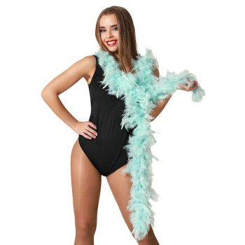 Boa de plumas azul celeste 45 g