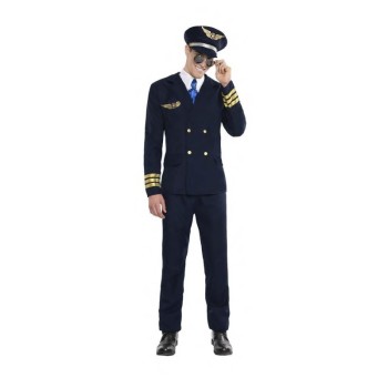 Disfraz de Piloto de Avión para Hombre-OFERTA