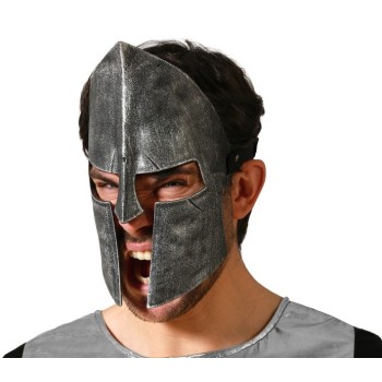 Máscara de Gladiador negra y dorada.