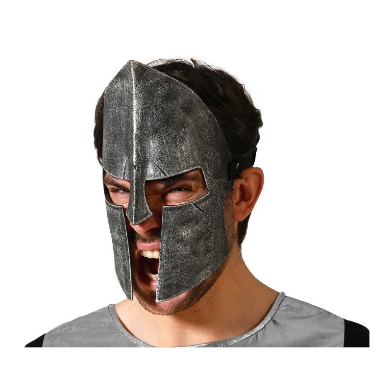 Máscara de Gladiador negra y dorada.