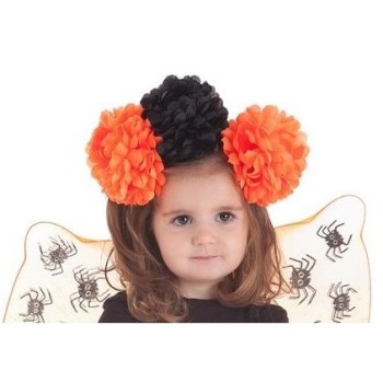 Flor con Pinza Naranja