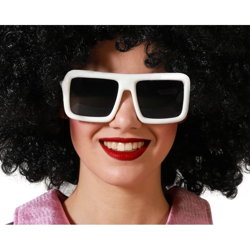 Gafas Blancas Cuadradas Disco