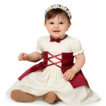 Disfraz de Princesa Medieval Clarisa Bebé