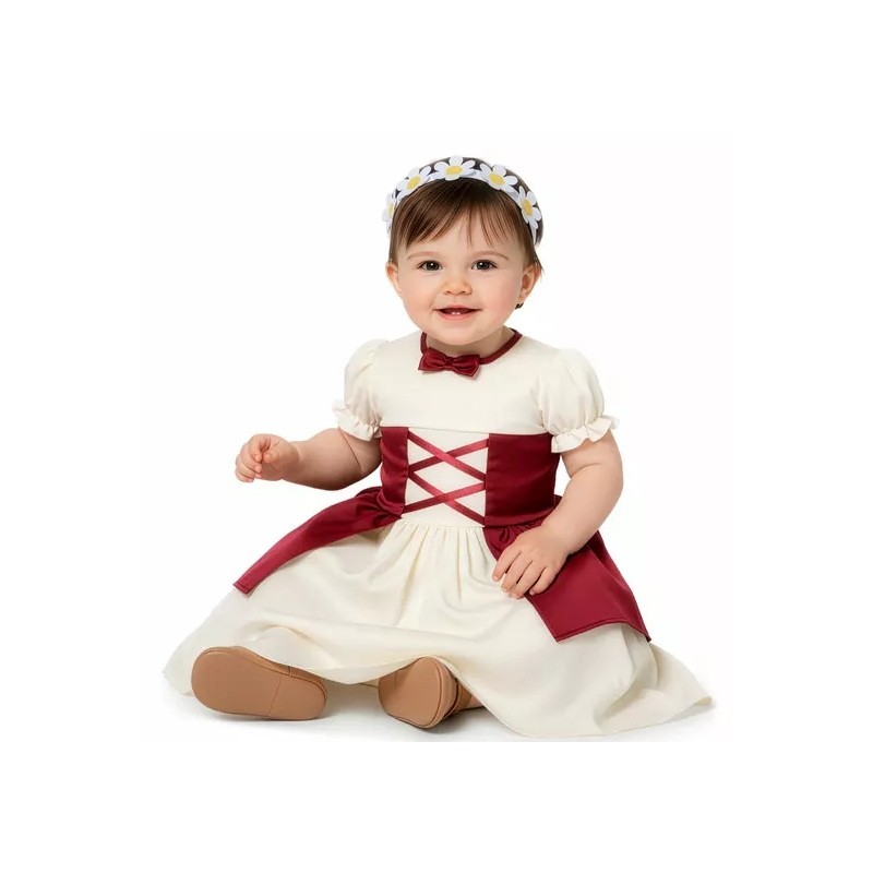 Disfraz de Princesa Medieval Clarisa Bebé