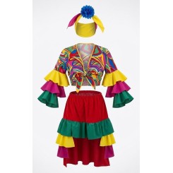 Disfraz de Cubana Tropical para Niña