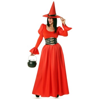Disfraz de Bruja Roja Corset para Mujer