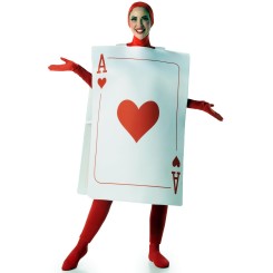 Disfraz de Carta de Poker As de Corazones Adulto