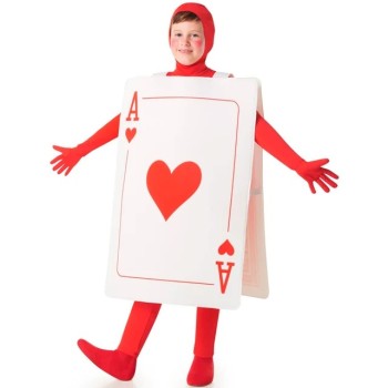 Disfraz de Carta Poker As de Corazones Infantil