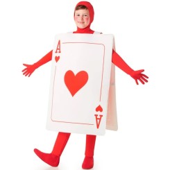 Disfraz de Carta Poker As de Corazones Infantil