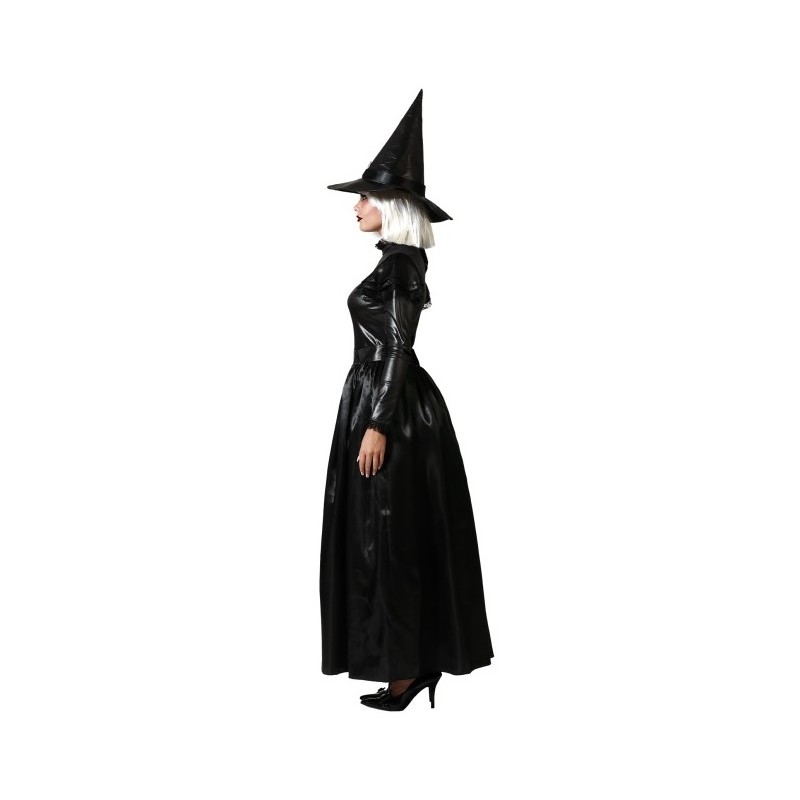 Disfraz de Bruja Clásica Negra con sombrero...