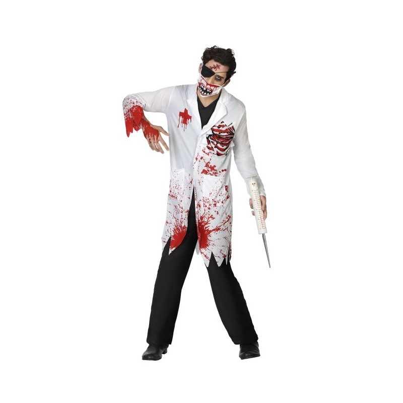 Disfraz de Doctor Sangriento Zombie para Hombre