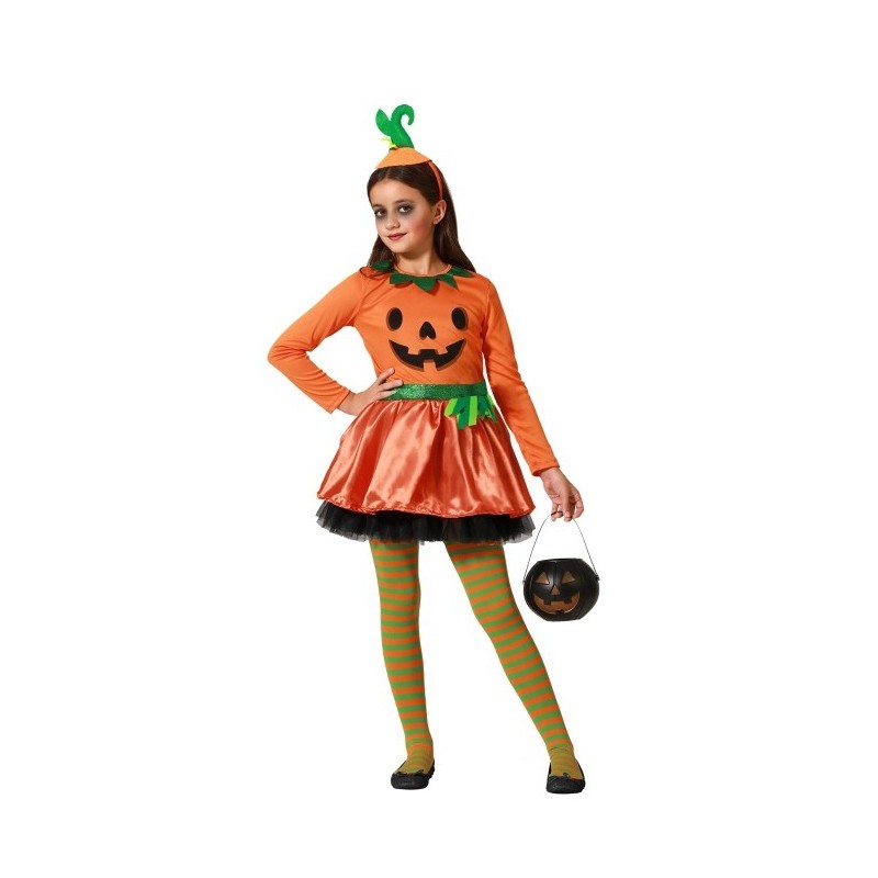 Disfraz Calabaza Naranja Halloween para Niña