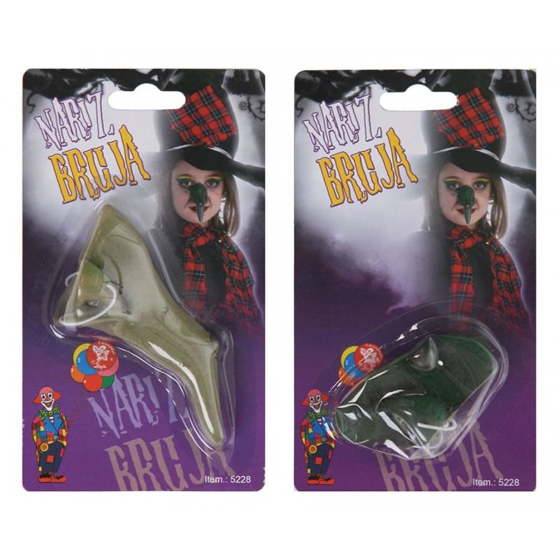 Nariz  de Bruja - Complementos y Accesorios para tu Disfraz de Halloween - MisterDisfraz.com