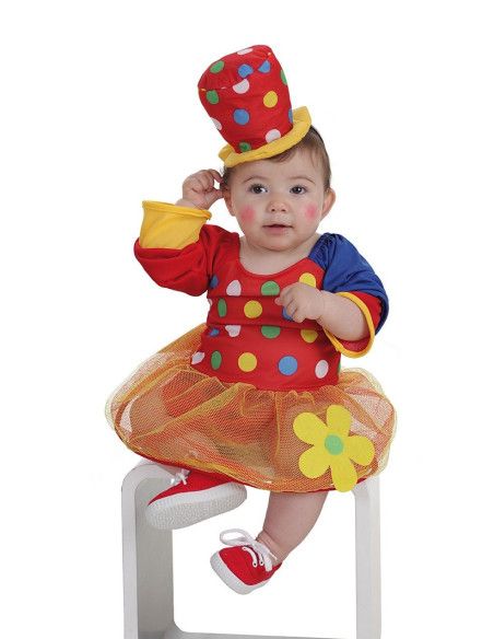 Disfraz de Payasa Pepona Bebé - MisterDisfraz.com