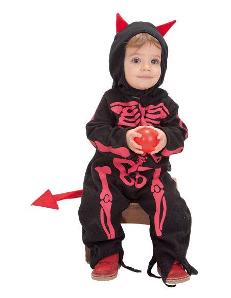 Disfraz de Diablo Esqueleto Bebé Halloween - Disfraces de Halloween para Bebé - MisterDisfraz.com