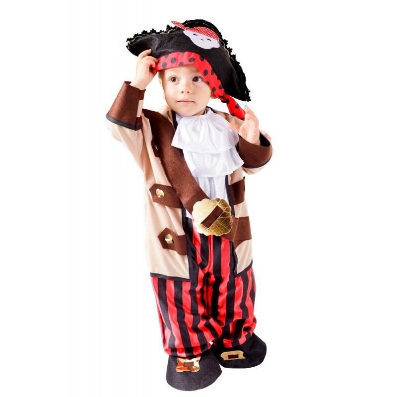 Disfraz Pelele  de Capitán Pirata Bebé - Disfraces de Piratas y Mosqueteros para Bebés - MisterDisfraz.com