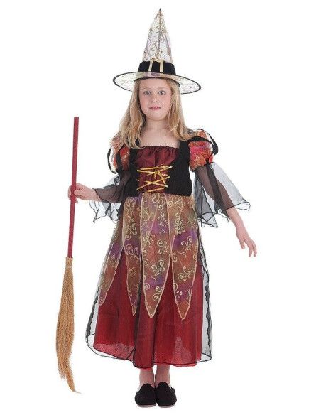 Disfraz de Bruja Mary Búrdeos Niña Halloween - Disfraces Halloween Niños - MisterDisfraz.com