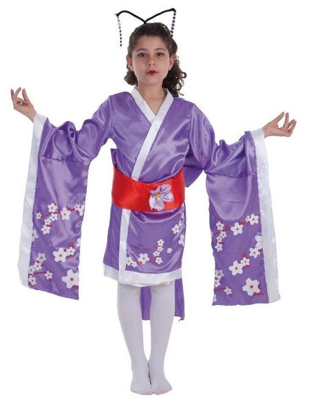 Disfraz de Geisha Flores para Niña - Disfraces de paises para niños y niñas - MisterDisfraz.com