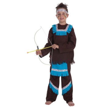 Disfraz de Indio Azul - Disfraces de Indios y Vaqueros para Niños y Niñas - MisterDisfraz.com