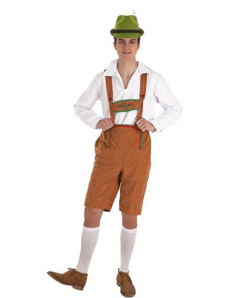 Disfraz de Alemán Marrón para Hombre - Disfraces Oktoberfest o Fiesta Alemana de la Cerveza - MisterDisfraz.com