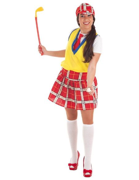 Disfraz de Jugadora de Golf Cuadros para Mujer - Disfraces Deportivos Originales - MisterDisfraz.com