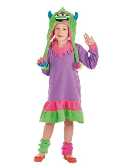 Disfraz de Monstruita o Monster para niña - Disfraces de Halloween para Niños y Niñas Infantil - MisterDisfraz.com