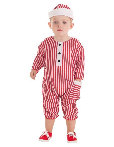 Disfraz de Bañista Rayas  para bebé (1 a 2 Años) - Disfraces de Temática Variada para Bebé - MisterDisfraz.com