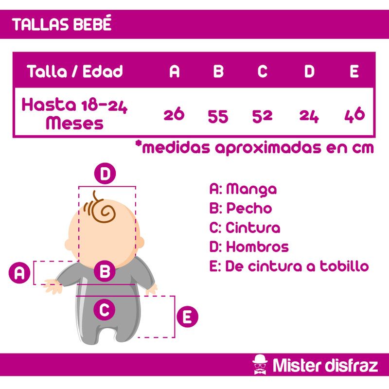 Tallas Disfraz de Lobito Del Bosque para Bebé - Disfraces de Animales para Bebés - MisterDisfraz.com