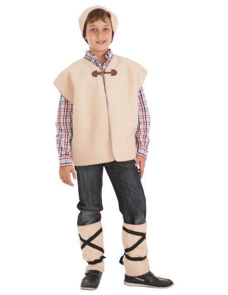 Disfraz de Pastor con Chaleco para niño - Disfraces de Navidad Infantiles para niño y niña - MisterDisfraz.com